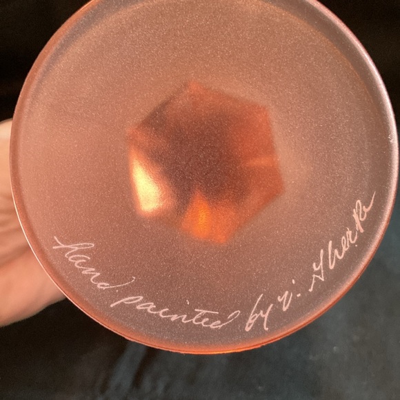 Fenton Glass Company Signed Goblet - Picture 3 of 3